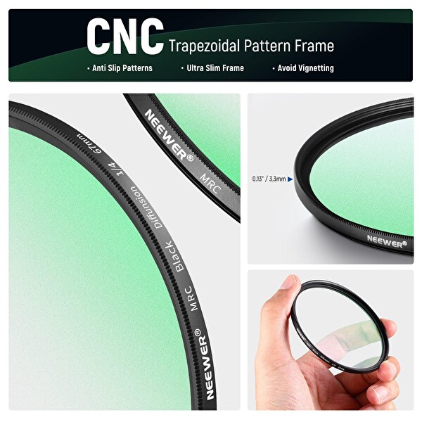 Neewer NWR-BLKDF-14-82 82mm Black Soft Filter 1/4 Siyah Difüzyon Lens Filtresi