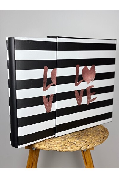 Rabsev Rs25 Fotoğraf Albümü 10x15 CM 600'lük Love Desenli Kutulu Yatay Dikey Modeli