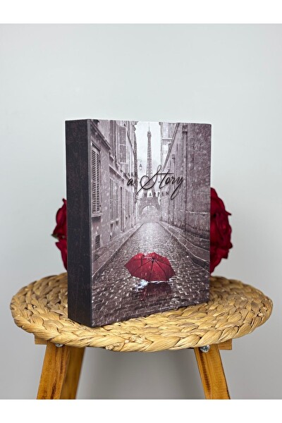 Rabsev Fotoğraf Albümü 10x15 CM 200 Fotoğraf Kapasiteli Renkli Şemsiye Desenli Anı Albümü