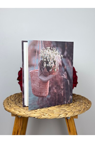 Rabsev Fotoğraf Albümü 10x15 CM 200 Fotoğraf Kapasiteli Renkli Papatya Desenli Anı Albümü