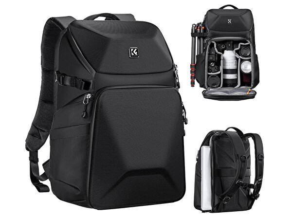 K&F Concept Eva Su geçirmez Siyah Sırt Çantası KF13.144