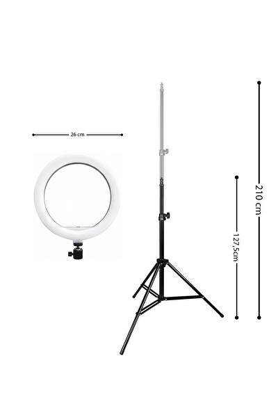 Pikas Joyplus Halka Youtuber Tiktok Video Makyaj Işığı Ayaklı Selfie Çubuğu Led Işıklı Tripod
