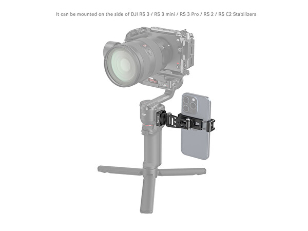 SmallRig 4301 DJI Gimballer için Telefon Tutucu RS 2- RS 3- RS 3 Mini- RS 3 Pro- RSC 2-Ronin SC- Ronin-S-RS 4- RS 4 Pro