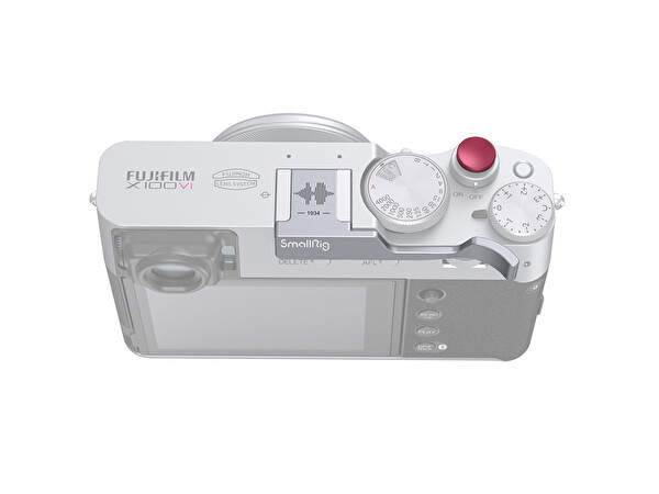 SmallRig 4566 Fujifilm X100VI Uyumlu Deklanşör Düğmesi Dahil Gümüş Başparmak Grip