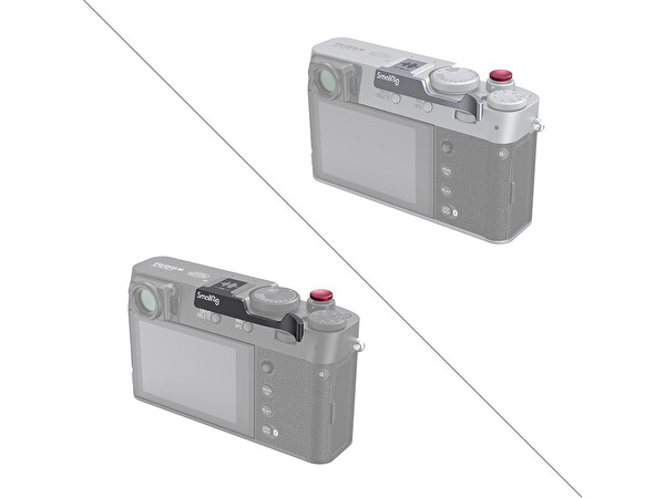 SmallRig 4566 Fujifilm X100VI Uyumlu Deklanşör Düğmesi Dahil Gümüş Başparmak Grip