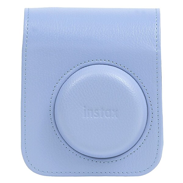 Fujifilm Instax Mini 13 Uyumlu Buz Mavisi Deri Çanta