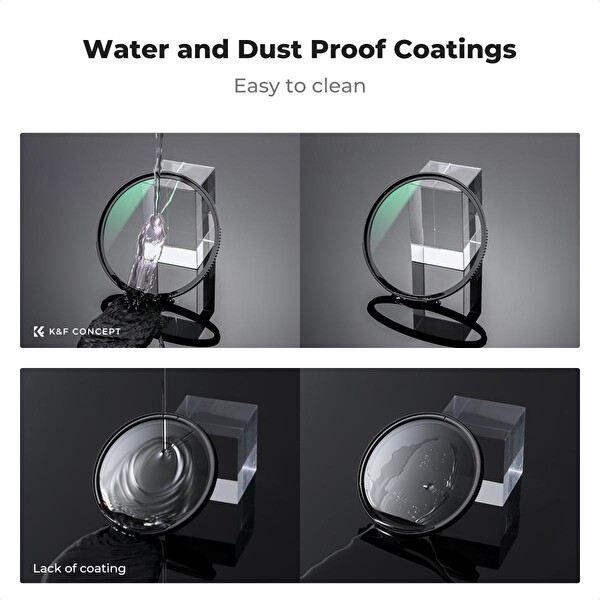 K&F Concept 82 MM 2'si Arada 1 CPL - ND2-ND32 1-5 Stop Variable - Nano-D Serisi Lens Filtresi