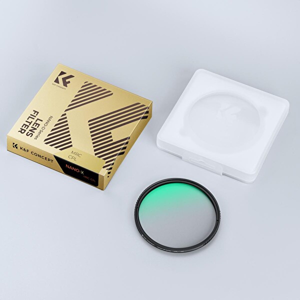 K&F Concept 58 MM 2'si Arada 1 CPL - ND2-ND32 1-5 Stop Variable - Nano-D Serisi Lens Filtresi