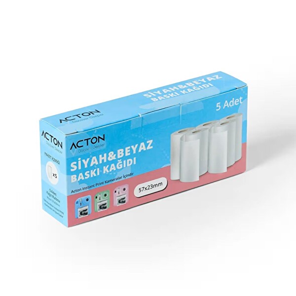 Acton Instant Renkli Termal Rulo - 5 Adet