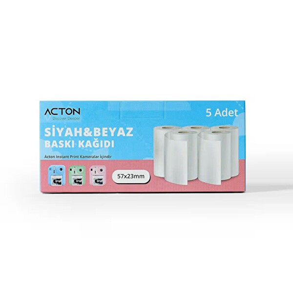 Acton Instant Renkli Termal Rulo - 5 Adet