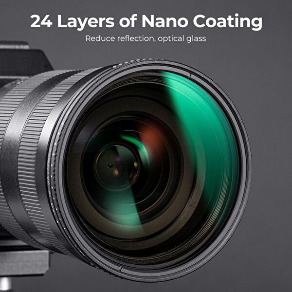 K&F Concept 58 MM ND3-ND1000 Değişken Nano-D ND Filtre Ultra İnce