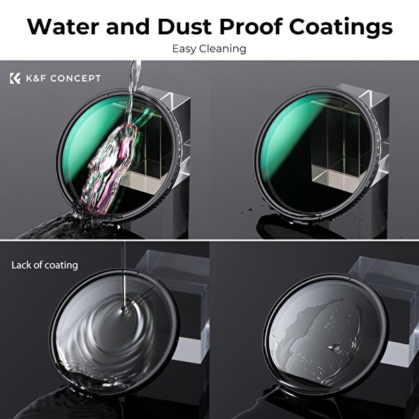 K&F Concept 58 MM ND3-ND1000 Değişken Nano-D ND Filtre Ultra İnce