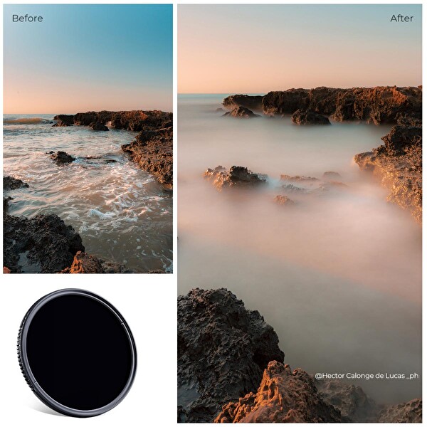 K&F Concept 55mm ND3-ND1000 Değişken Nano-X ND Filtre Ultra İnce