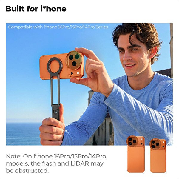 K&F CONCEPT iPhone 17 Pro Max - 17 Pro Uyumlu Geçmeli CPL Filtre - Nano-X Serisi