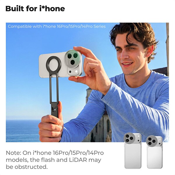 K&F Concept Nano-X Serisi Optikten iPhone 17 Pro Max - 17 Pro Uyumlu Geçmeli CPL Lens Filtresi