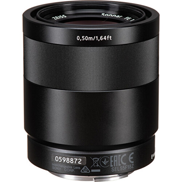 Sony Sonnar T FE 55 MM F/1.8 ZA Aynasız Fotoğraf Makinesi Lensi (Sony Eurasia Garantili)