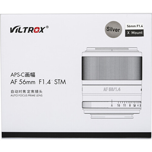 Viltrox AF 56MM F/1.4 XF Silver Fujifilm X Uyumlu Fotoğraf Makinesi Lensi