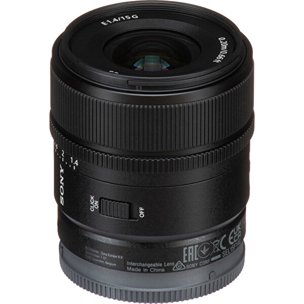 Sony E 15MM F/1.4 G Lens (Sony Eurasia Garantili)