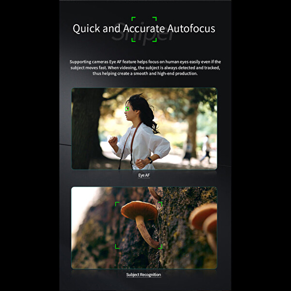 SIRUI Sniper 23MM 33MM 56 MM F/1.2 APS-C AF Siyah Lens Seti (Sony E Montajlı)