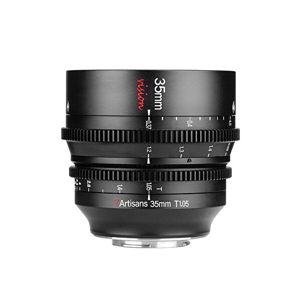 7Artisans 35mm T1.05 Sony E Mount APS-C MF Cine Siyah Fotoğraf Makinesi Lensi