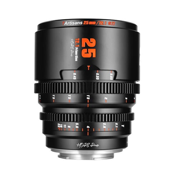 7Artisans 25mm T2.1 Sony E Mount S35 Cine Siyah Fotoğraf Makinesi Lensi