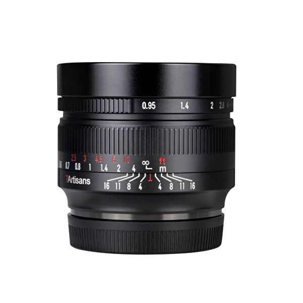 7Artisans 50mm F0.95 Sony E Mount MF APS-C Lens Siyah