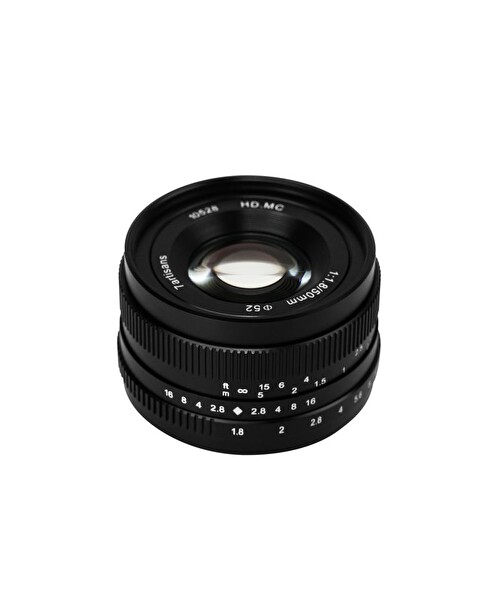 7Artisans 50mm F1.8 Sony E Mount MF APS-C Siyah Fotoğraf Makinesi Lensi