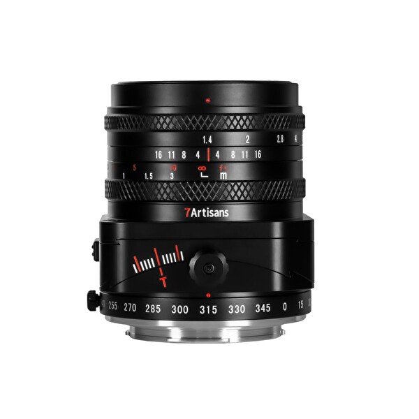 7Artisans Tilt-shift 50mmF1.4 Sony E Mount MF Full Frame ve APS-C Siyah Fotoğraf Makinesi Lensi