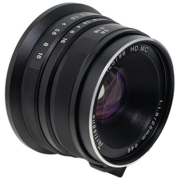 7Artisans 25 MM F1.8 Fuji (FX Mount) MF APS-C Lens Siyah