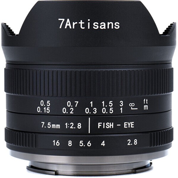 7Artisans 7.5mm F2.8 Mark II APS-C Fisheye Manuel Lens (Fujifilm X Mount)