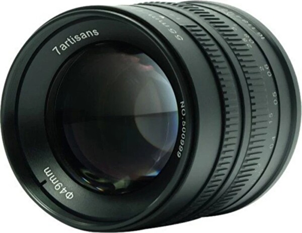 7Artisans 55MM F1.4 Canon EOS-M Mount APS-C Manuel Netleme Portre Lens Siyah