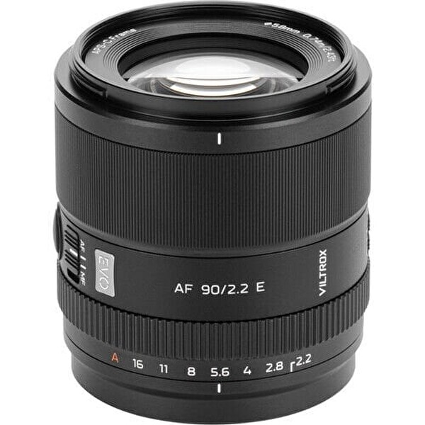 Viltrox AF 90mm F2.2 Evo Sony E Mount APS-C Fotoğraf Makinesi Lensi (Resmi Distribütör Garantili)