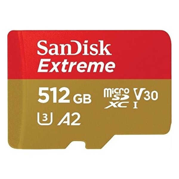Sandisk Sandisk Extreme SDSQXA1-512G-GN6MN 512 GB A2 V30 MicroSDXC Hafıza Kartı