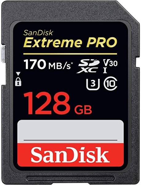 Sandisk Sandisk Extreme Pro SDSDXXY-128G-GN4IN 128 GB 170 MB/s V30 UHS-I U3 SDXC Hafıza Kartı