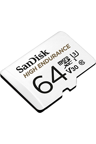 Sandisk SDSQQNR-064G-GN6İA High Endurance 64 GB 100/40MB/S Micro SDXC C10 V30 Hafıza Kartı