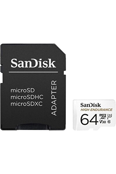 Sandisk SDSQQNR-064G-GN6İA High Endurance 64 GB 100/40MB/S Micro SDXC C10 V30 Hafıza Kartı