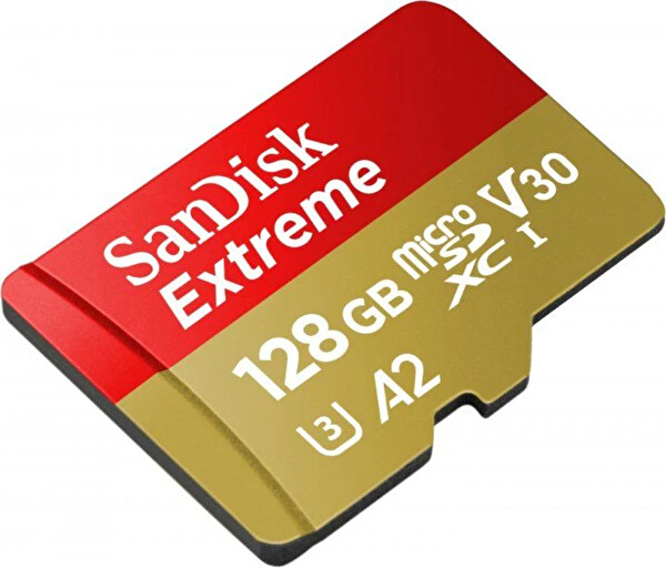 Sandisk Extreme SDSQXAA-128G-GN6MN 128GB 190/90MB/s microSDXC UHS-1 A2 4K Hafıza Kartı