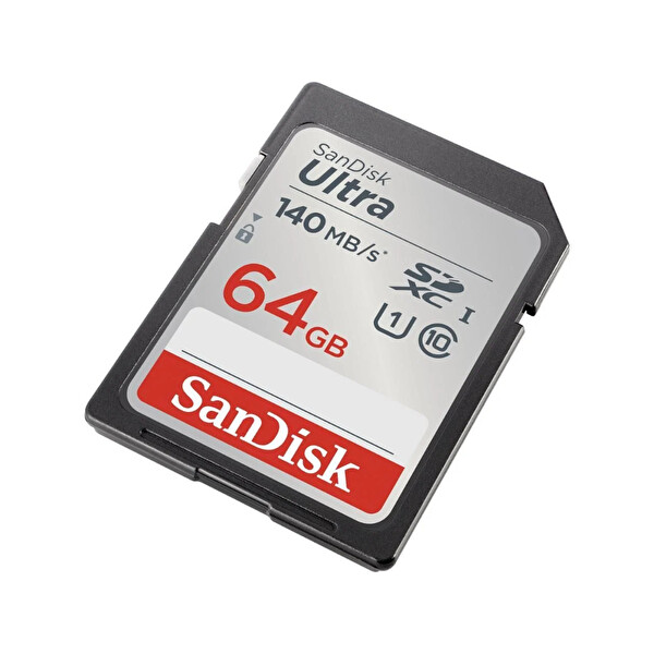 Sandisk Ultra SDSDUNB-064G-GN6IN 64 GB 140 MB/s SDHC/SDXC Class 10 UHS-I Hafıza Kartı