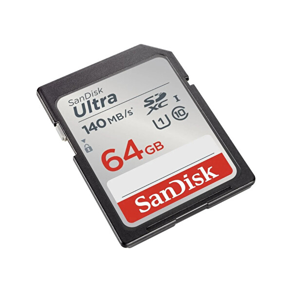 Sandisk Ultra SDSDUNB-064G-GN6IN 64 GB 140 MB/s SDHC/SDXC Class 10 UHS-I Hafıza Kartı
