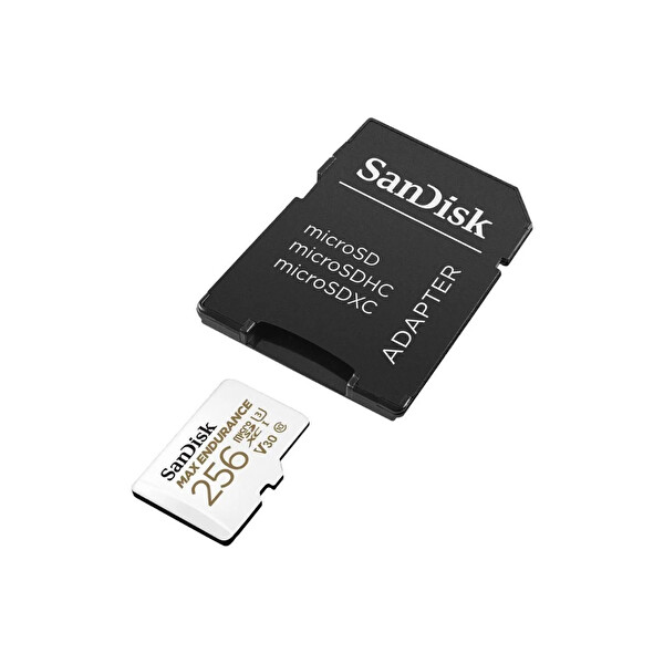 Sandisk Max Endurance SDSQQVR-256G-GN6IA 256 GB 100/40 MB/s MicroSDXC C10 V30 Adaptörlü Hafıza Kartı