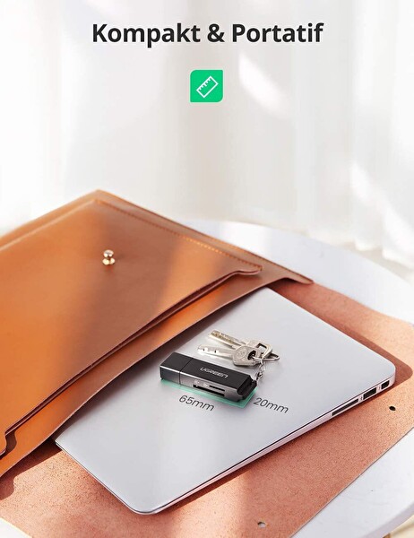 Ugreen 40752 USB 3.0 Micro SD ve SD Kart Okuyucu