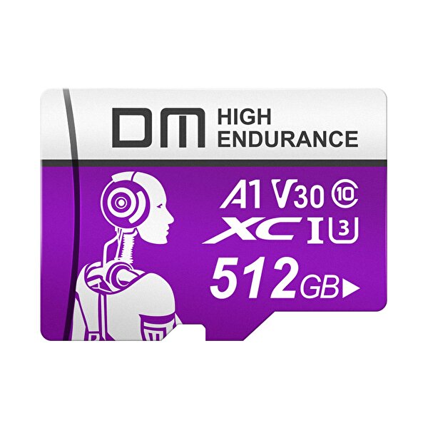 DM DM 512 GB Class 10 A1 V30 95 MB/s Micro SD Hafıza Kartı