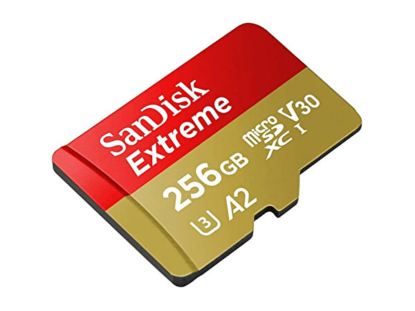 Sandisk Extreme 256 GB 190/130 MB/s MicroSDXC A2 V30 Aksiyon Kamera Drone Hafıza Kartı SDSQXAV-256G-GN6MN