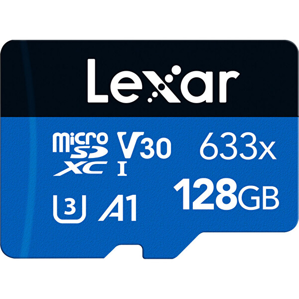 Lexar 633X 128 GB 100MB/s SD Adaptörlü MicroSDXC Hafıza Kartı