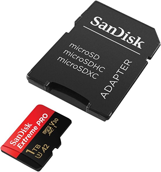 Sandisk Extreme Pro SDSQXCD-1T00-GN6MA 1 TB 200/140 MB/s microSDXC UHS-I A2 V30 Adaptörlü Hafıza Kartı