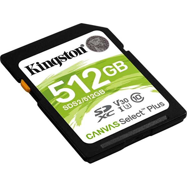 Kingston 512 GB SDXC Canvas Select Plus Hafıza Kartı SDS2/512GB