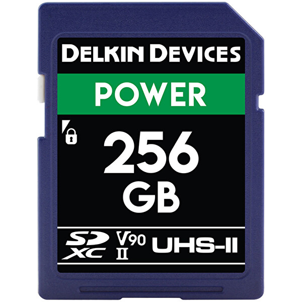Delkin Devices 256 GB Power SDXC UHS-II 2000X 300MB/s V90 Hafıza Kartı