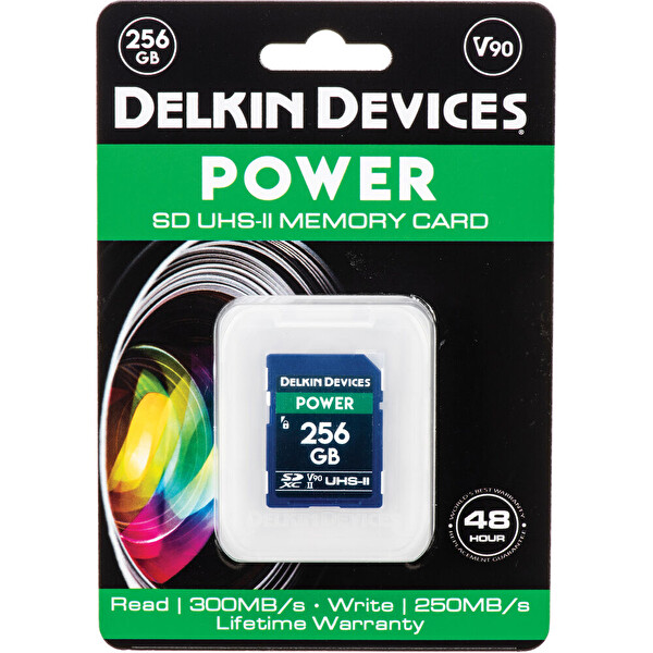 Delkin Devices 256 GB Power SDXC UHS-II 2000X 300MB/s V90 Hafıza Kartı