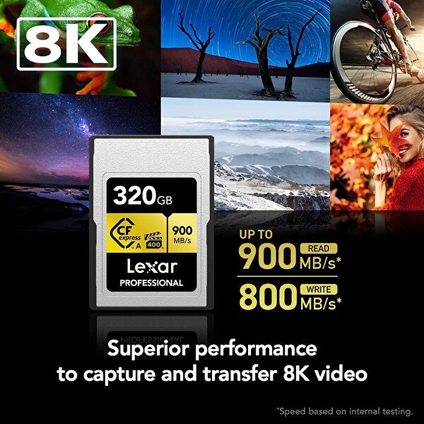 Lexar Professional CFexpress Type A Gold Serisi 320 GB 900 MB/S Kart
