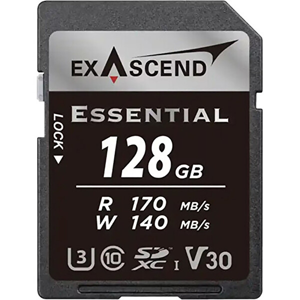 Exascend EX128GSDU1-S 128 GB Essential 170MB/s SDXC Hafıza Kartı